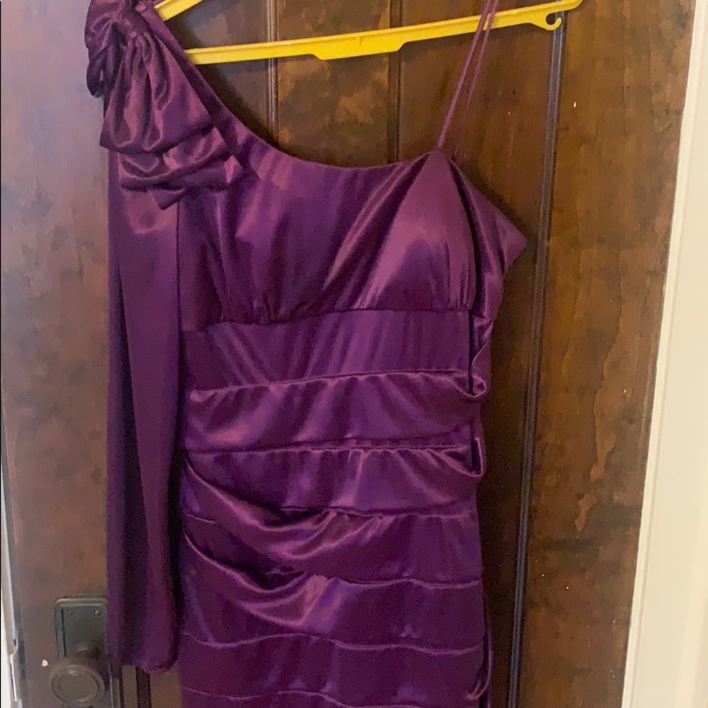 Purple mini-dress